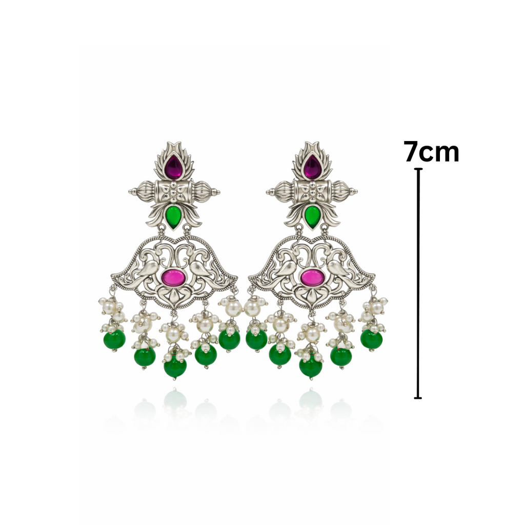Mayura Pearl Drop Jhumkas