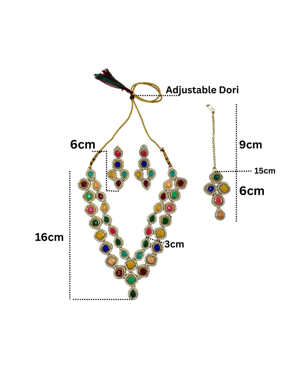 Riwaayat Navratna Kundan Haar Set