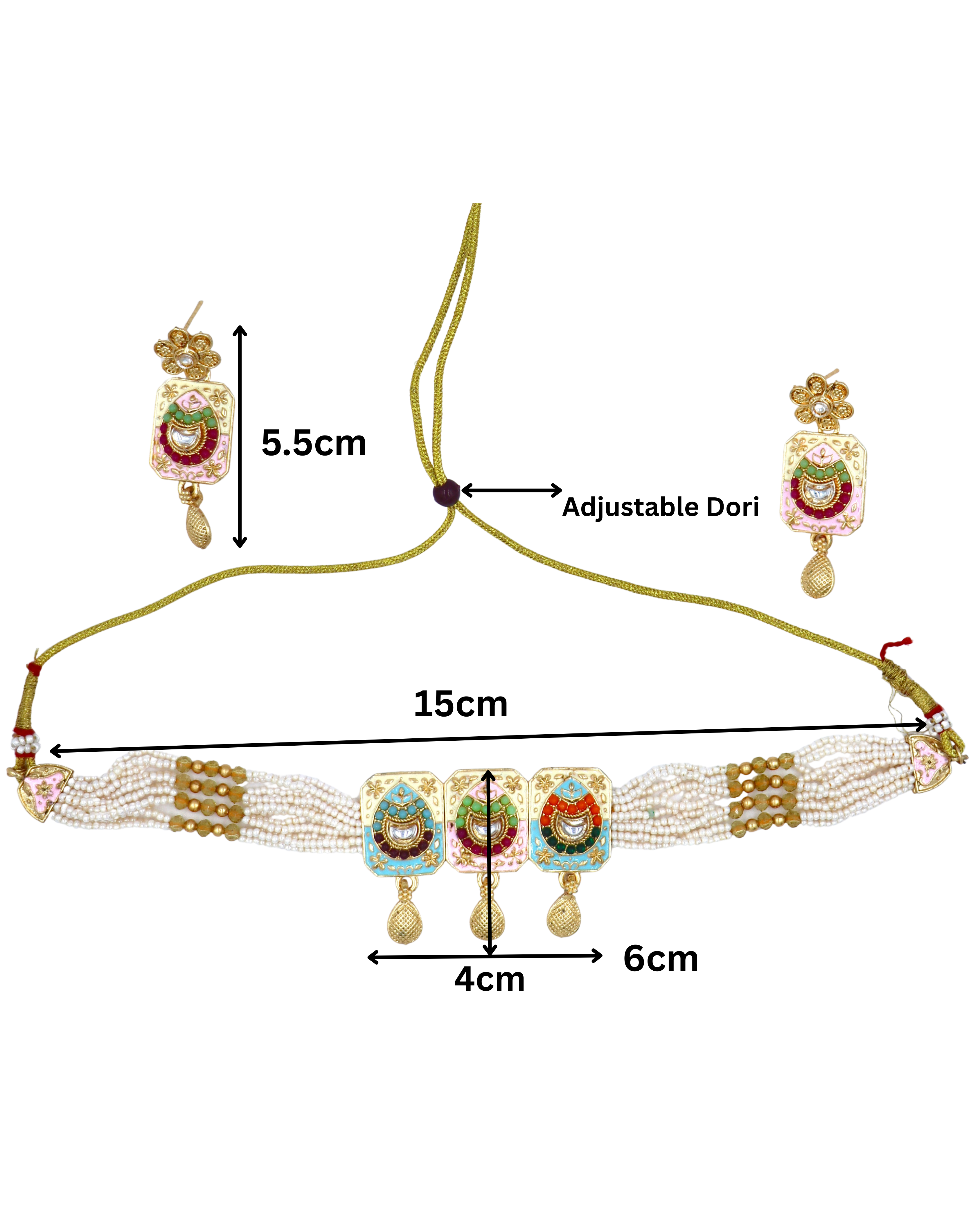 Ghoomar Meenakari Choker Set
