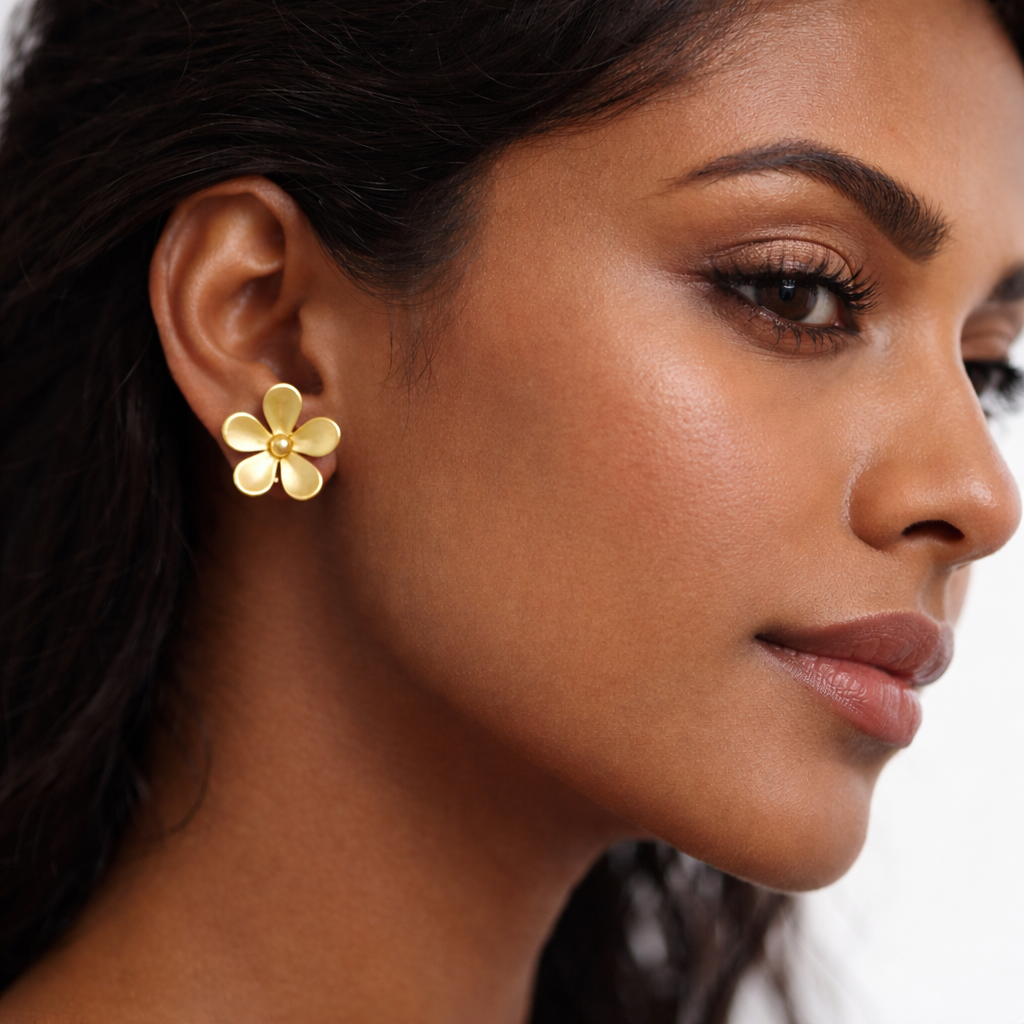 Sunlit Daisy Studs
