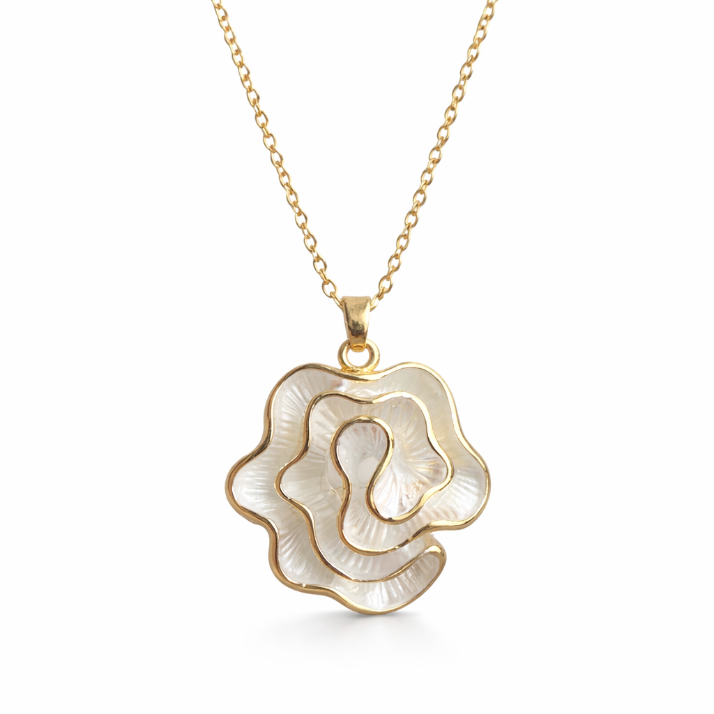 Ivory Ruffle Pendant