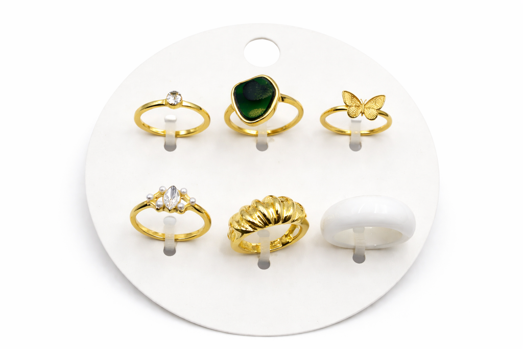 Aurelia Luxe Ring Set (Pack of 6)