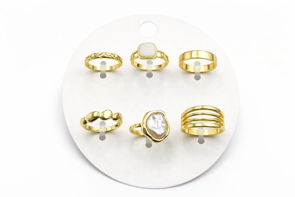 Moonpetal Ring Set (Pack of 6)