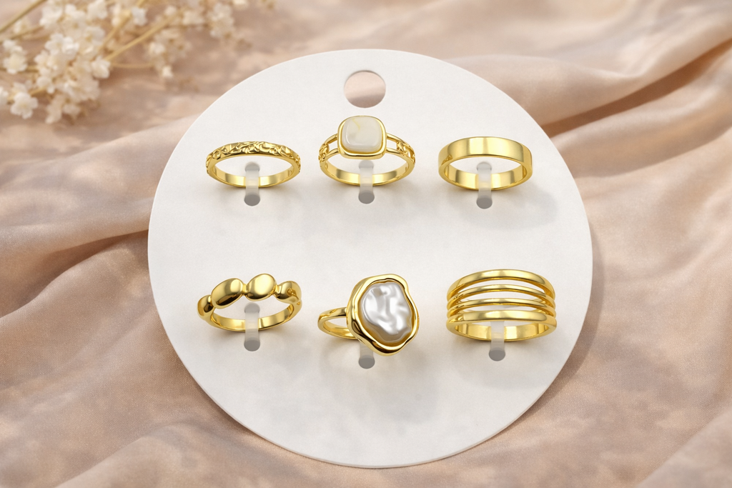 Moonpetal Ring Set (Pack of 6)