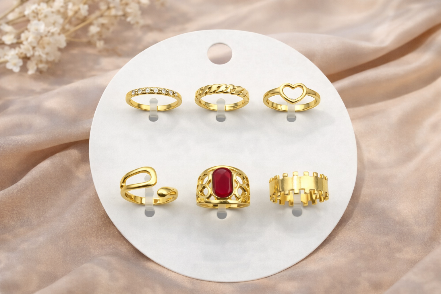 Seraphine Ring Stack (Pack of 6)