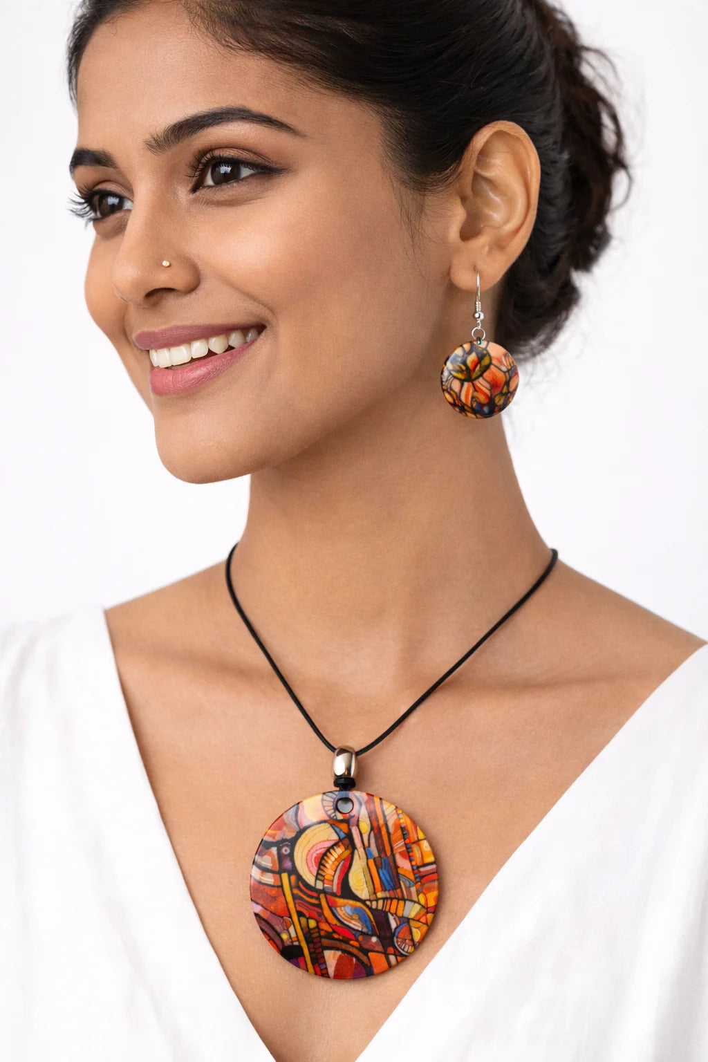 Boho Blaze Shell Necklace Set