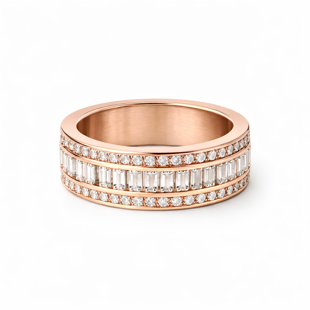 Eternelle Baguette Ring (Rose Gold)