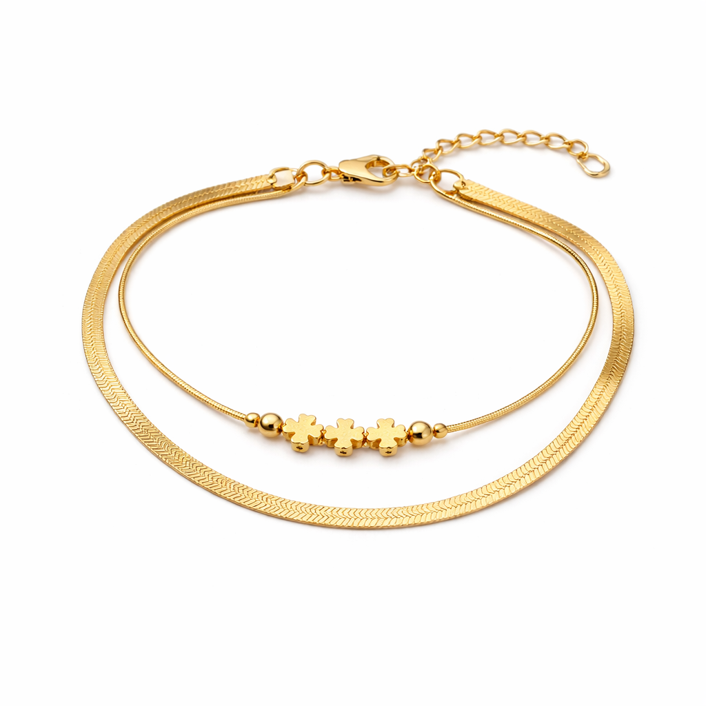 Gilded Bloom Anklet