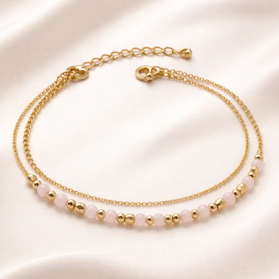 Rosé Radiance Anklet