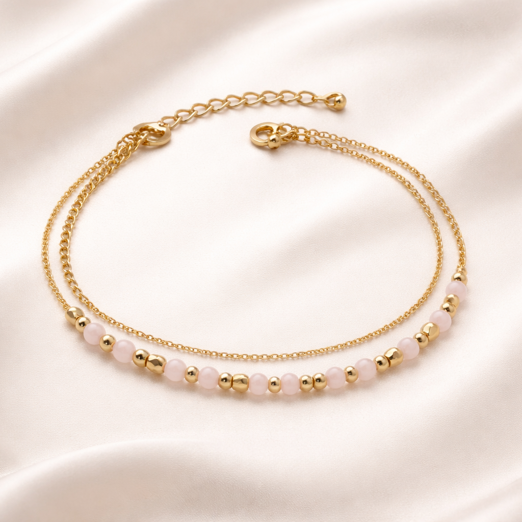 Rosé Radiance Anklet
