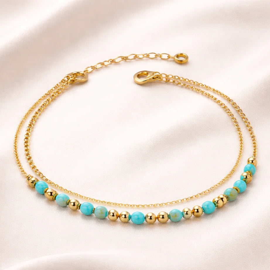 Turquoise Tide Anklet
