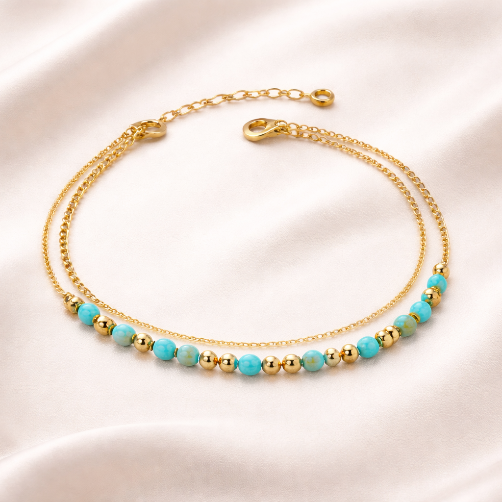 Turquoise Tide Anklet