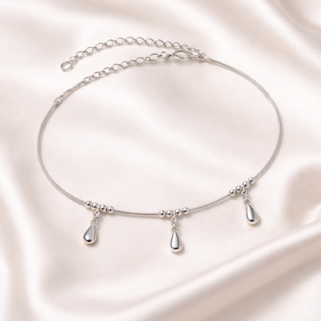 Dewdrop Charm Anklet