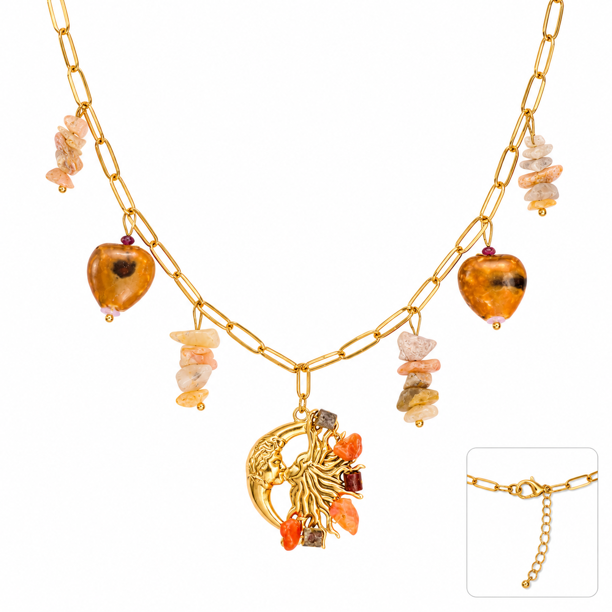 Sunset Amber Necklace