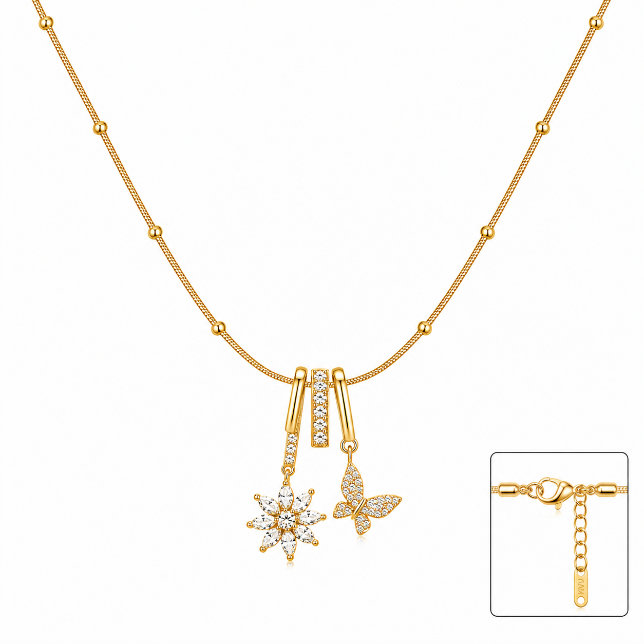 Golden Flutter Charm