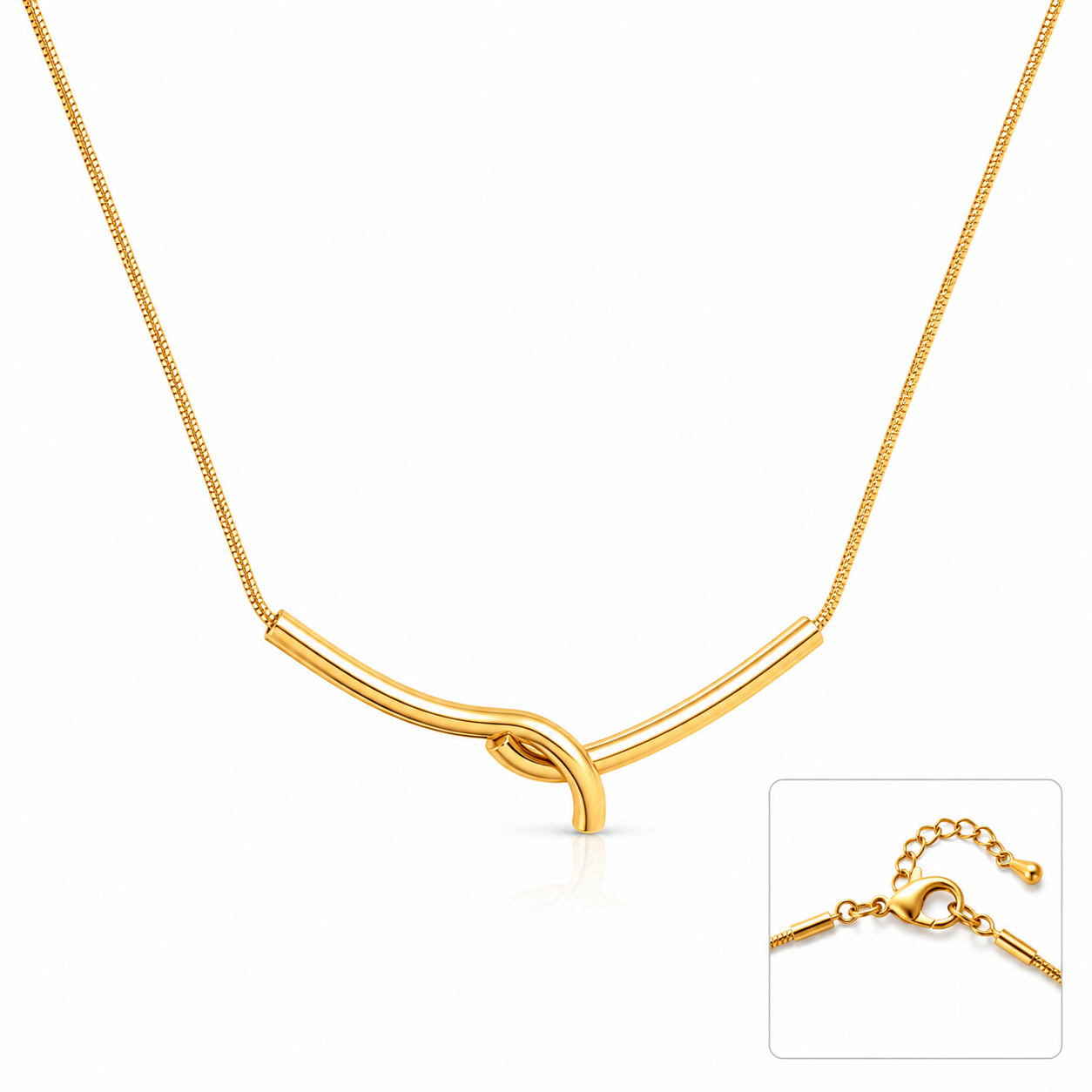 Soft Glam Knot Chain