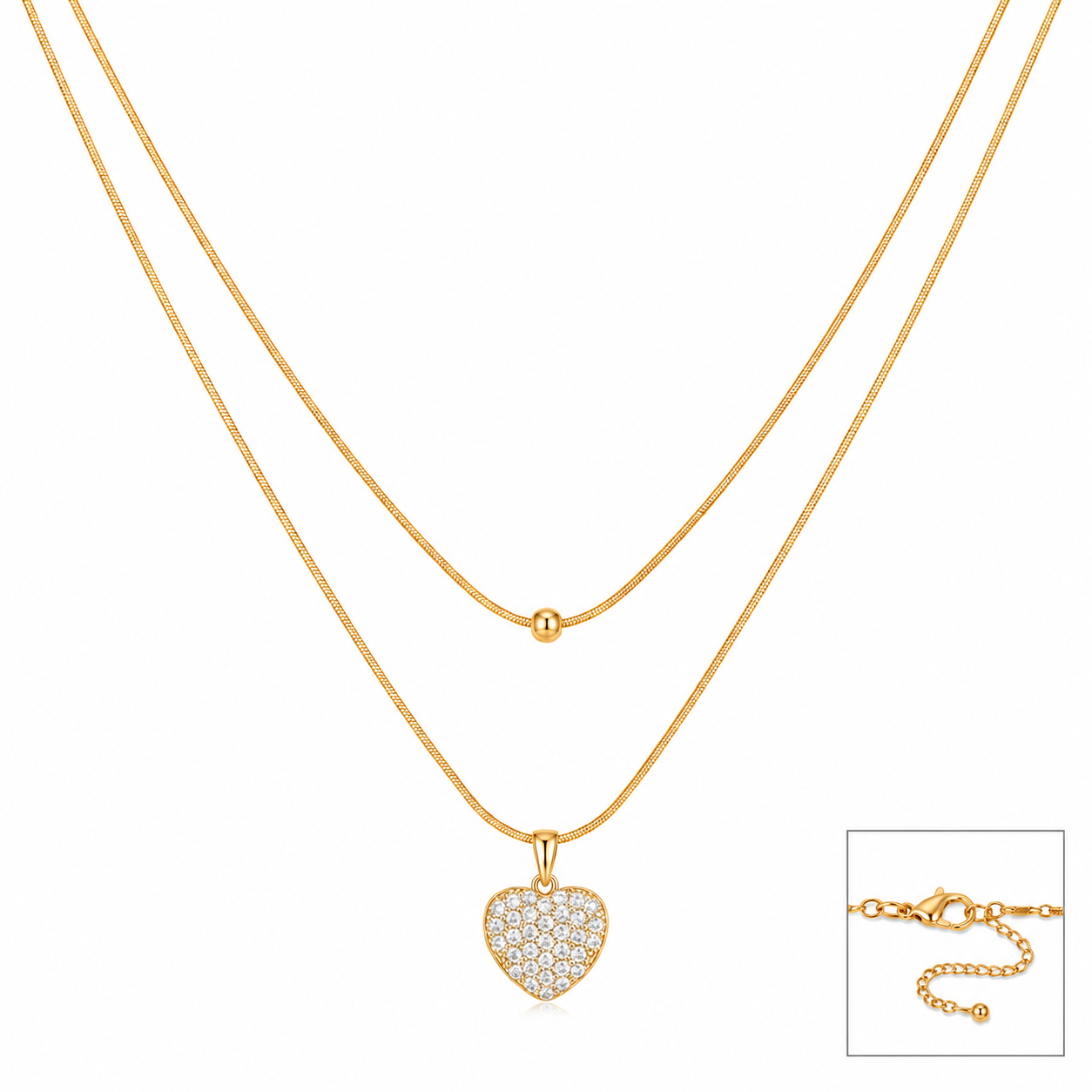 Barbiecore Heart Chain