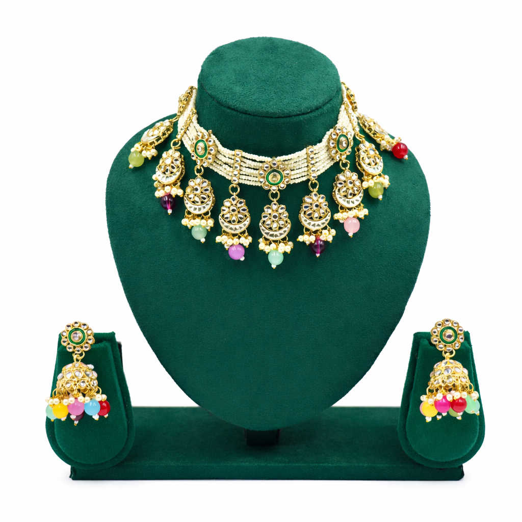 Noori Kundan Pearl Choker Set