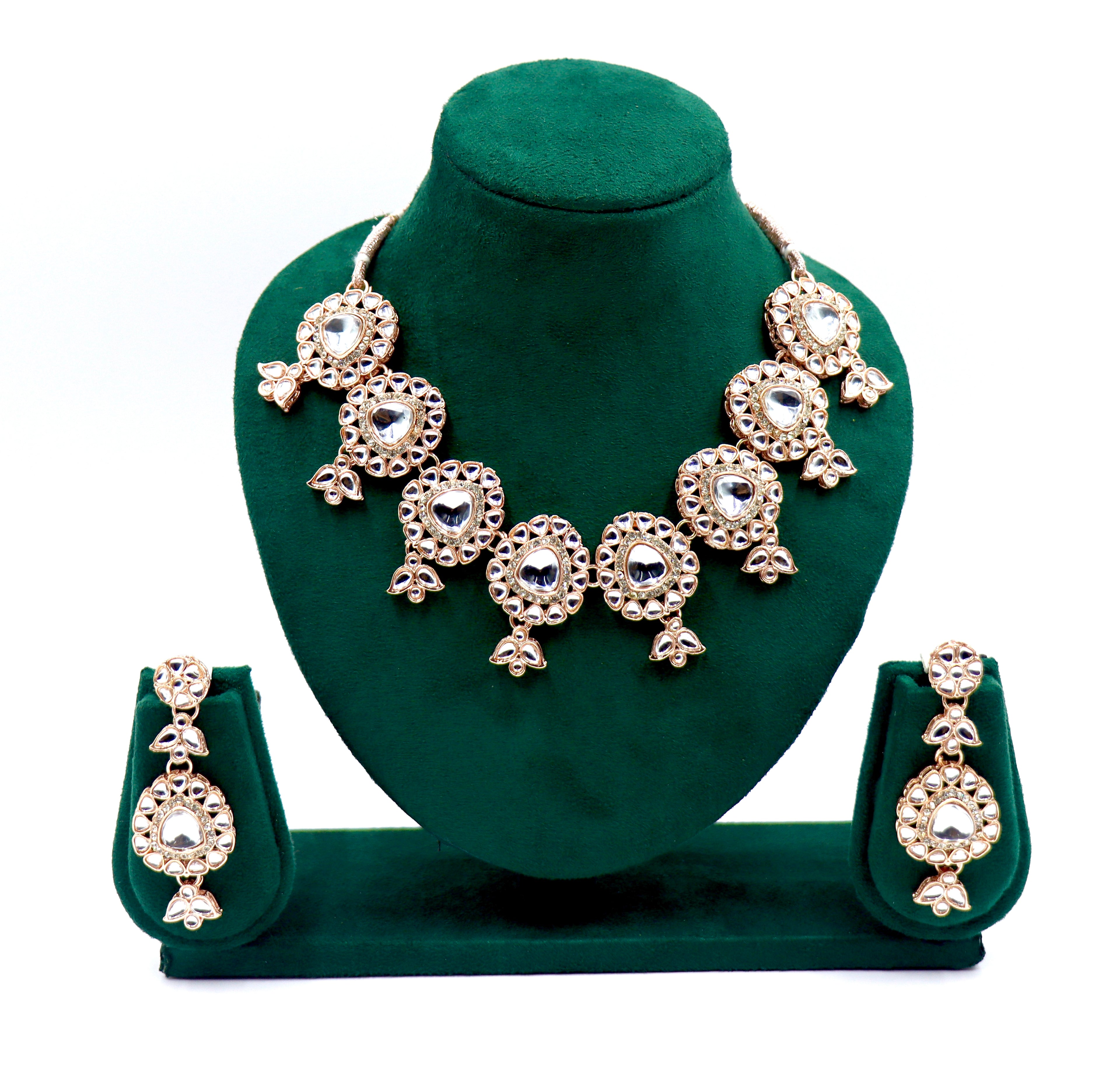 Adaa Rose gold Choker Set