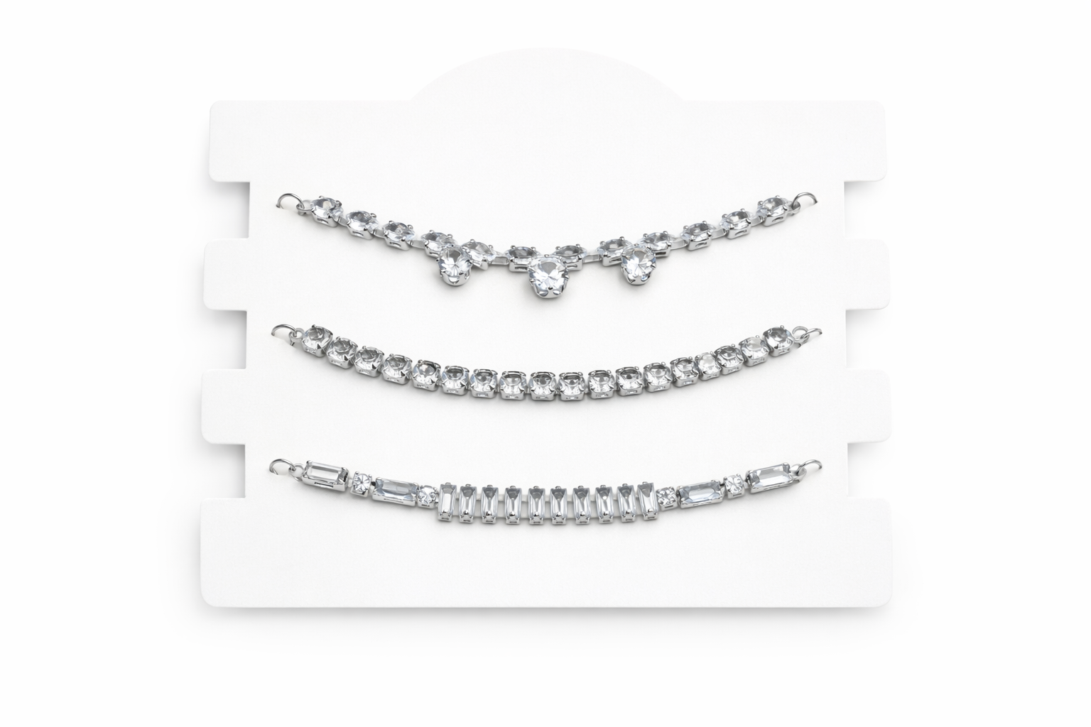 Lumina Silver Bracelet set (3pc)