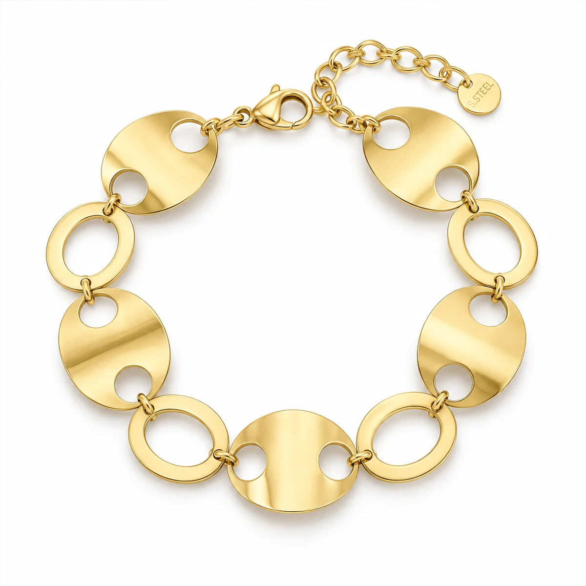 The Retro Modern Cut-Out Bracelet
