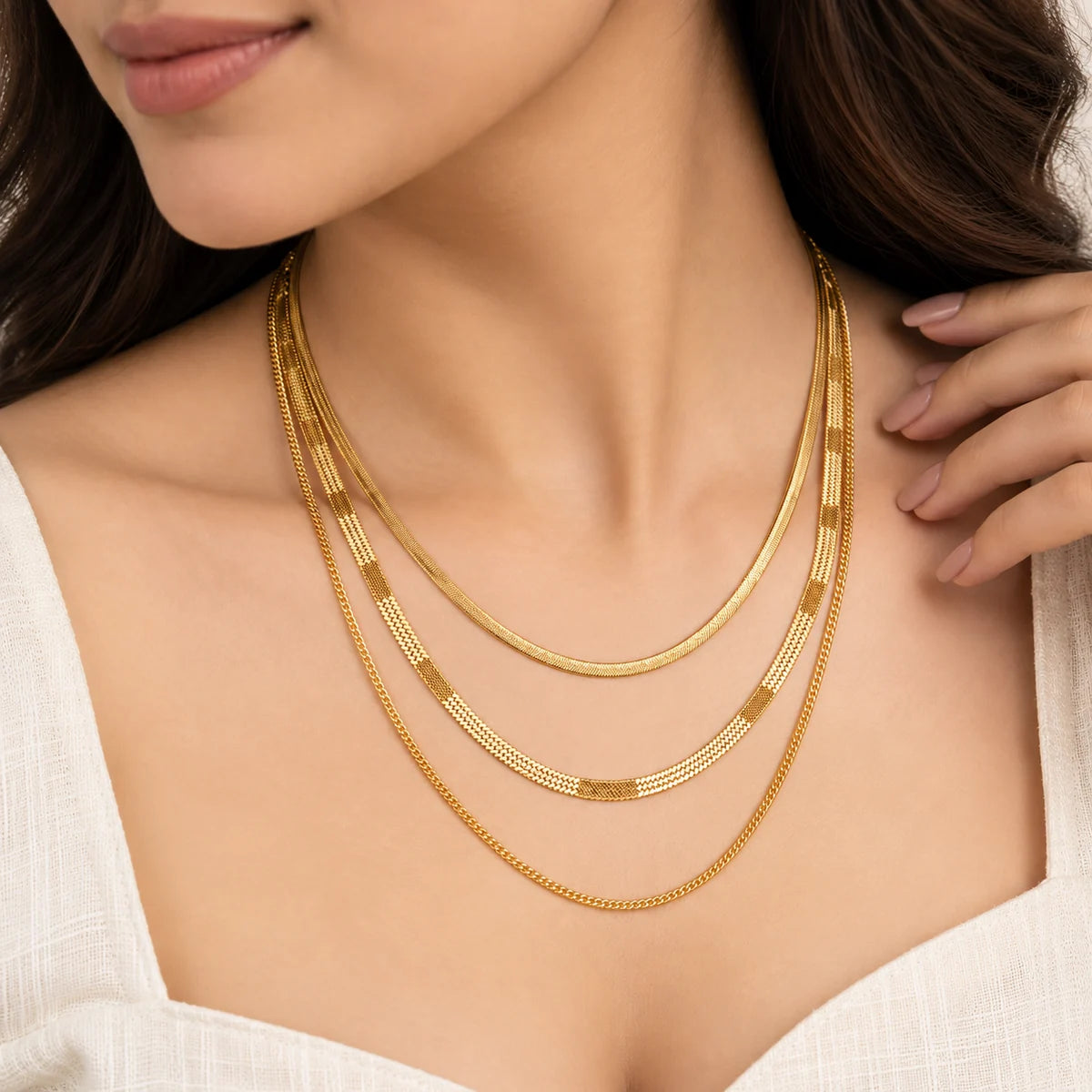 Goddess Glow Multi-Layered Necklace