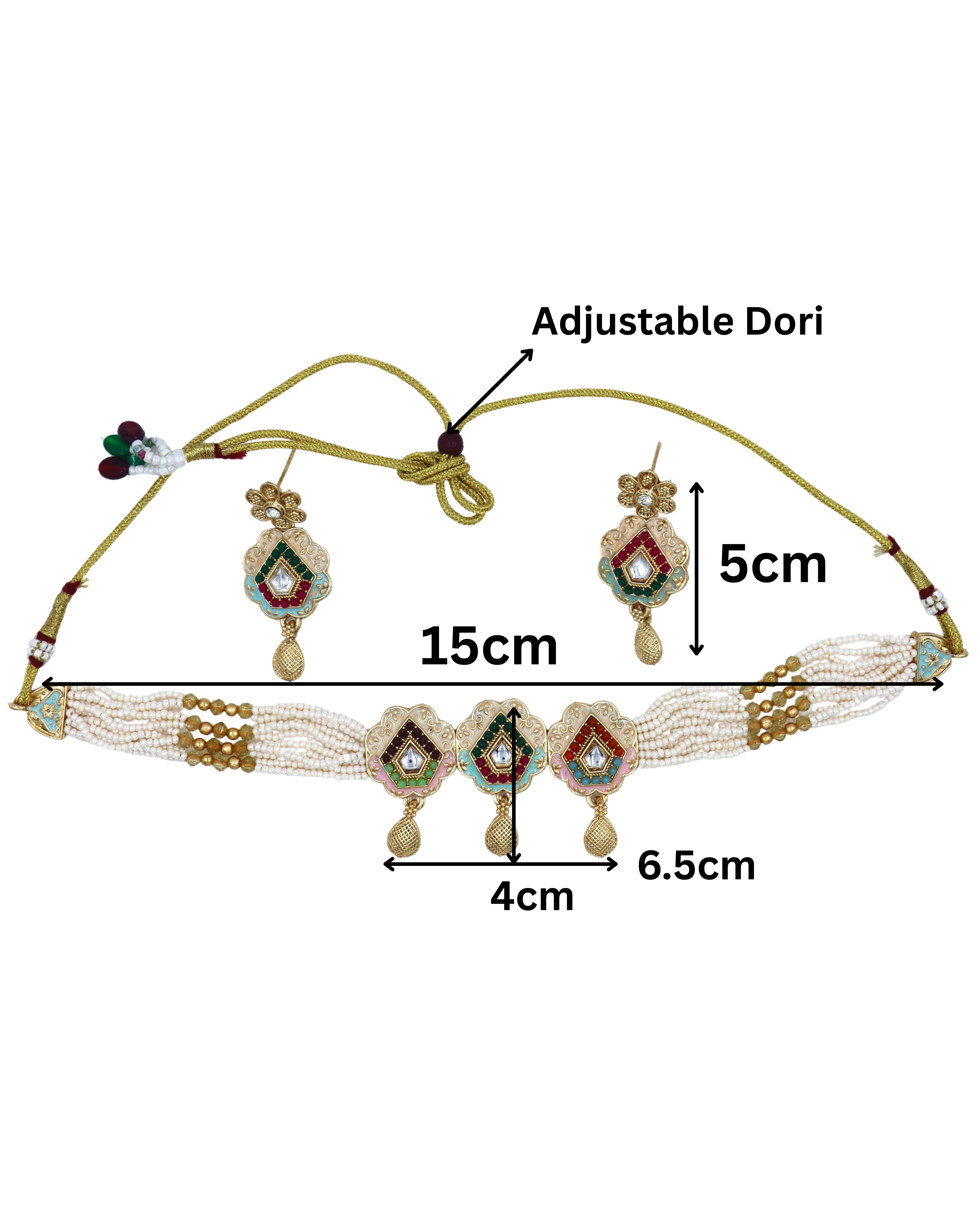 Marwar Meenakari Choker Set